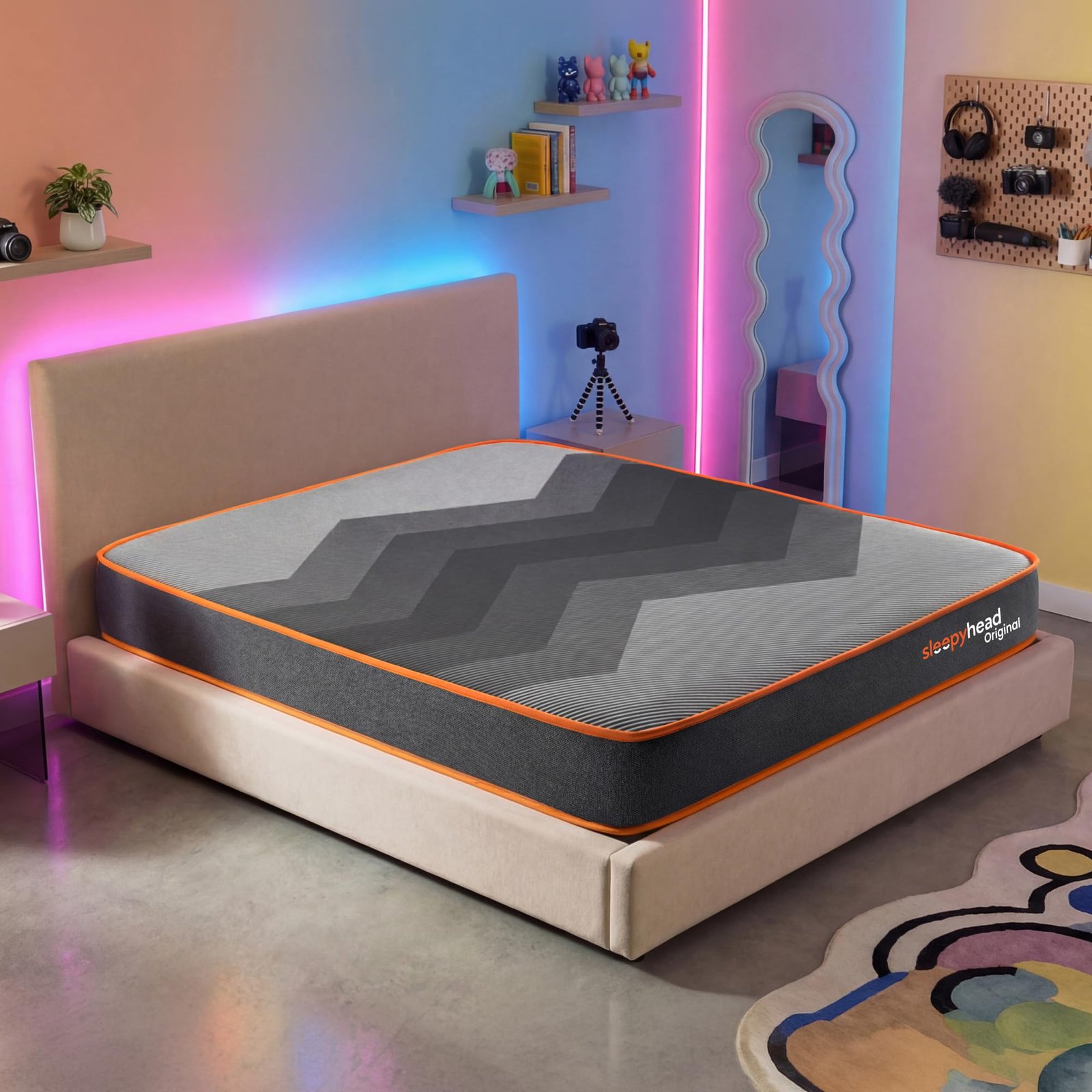 Sleepyhead Original Designed by Duroflex – 3 Layered BodyIQ Orthopedic Memory Foam Mattress | Zero Partner Disturbance | Medium Firm | 10 Years Warranty | 8 Inch Queen Size Bed Mattress (78x60x8)