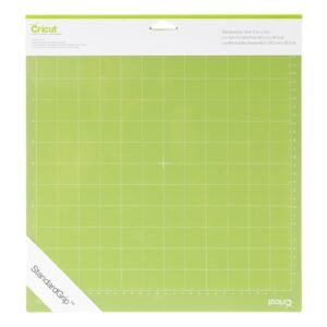 Provo Craft Cricut Rubber Standardgrip Machine Mats 12In X 12In,Reusable Cutting Mats for Crafts with Protective Film,Use with Cardstock,Iron On,Vinyl&More,with Cricut Explore&Maker (1 Count),Green