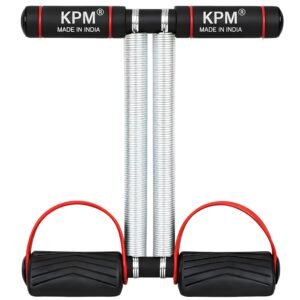 KPM India’s No.1 Tummy Trimmer Double Spring Ab Exerciser with Foot Pedals & Anti-Slip Foam Handles, Full Body Home Workout Equipment for Abs, Arms, Legs & Core Fitness (Made in India)