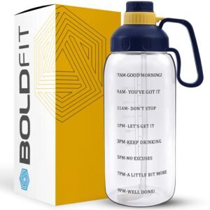 Boldfit Gym Gallon Bottle for Men 2 Litre Water Bottle for Gym Workout Motivational Sipper Bottle for Adults Gallon Gym Water Bottle for Home, Fitness for Men & Women 2 Litre Gallon