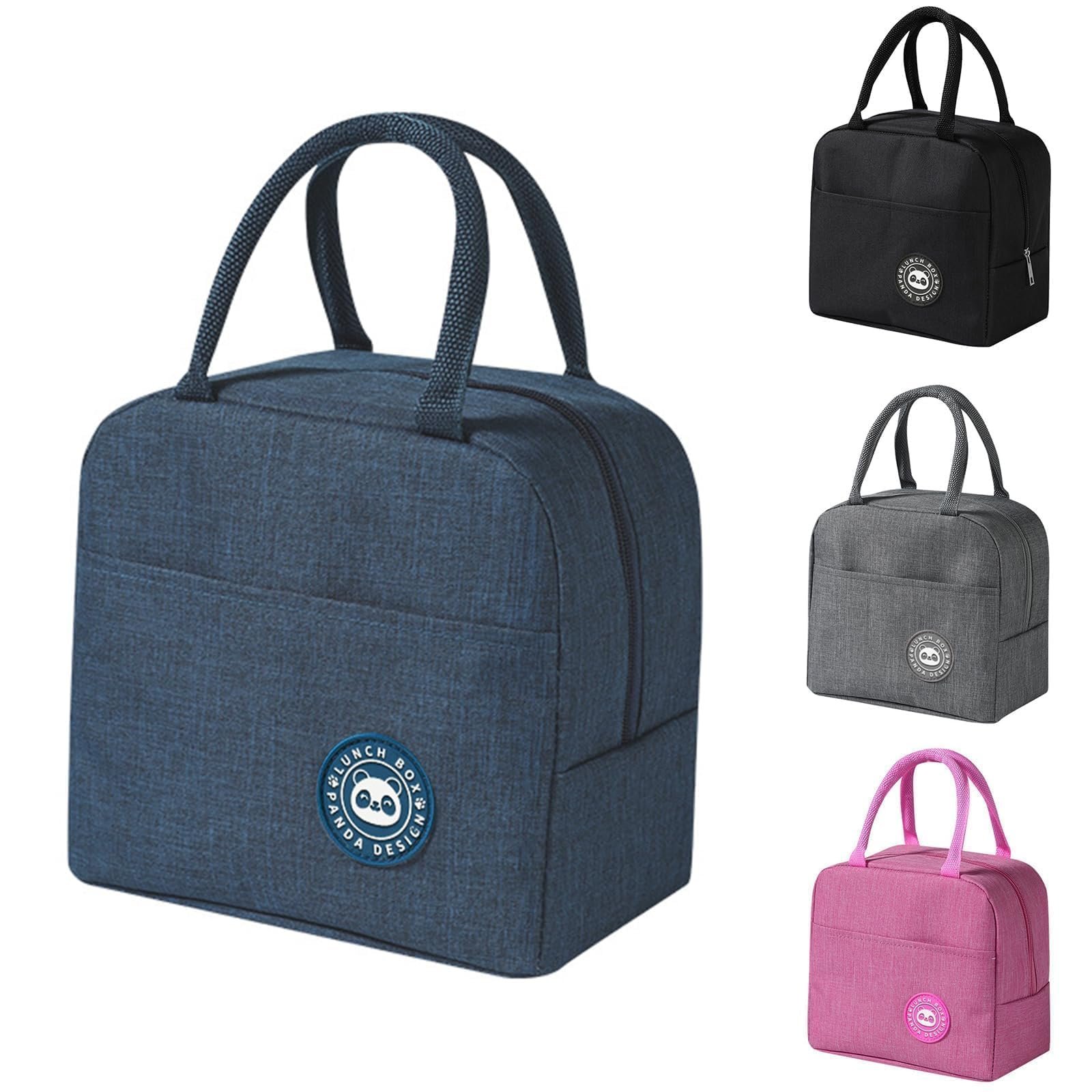 Insulated Lunch Bag, Small Waterproof Lunch Box Bag, Insulated Lunch Bag in Aluminium Foil, 5L Insulated Lunch Bag for Women, Men, Children, School and Office (Blue)