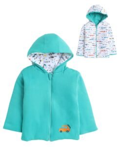 BUMZEE Boys Regular Fit Full Sleeves Hooded Cotton Reversible Padded Jacket