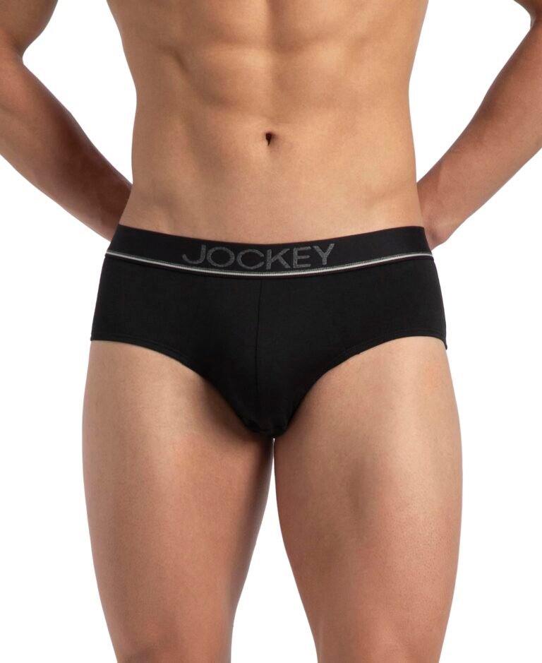 Jockey 8037 Men Super Combed Cotton Solid Brief with Ultrasoft Waistband