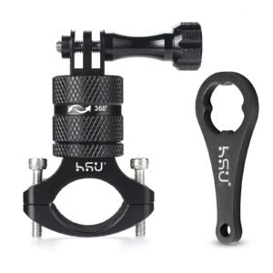 HSU Aluminum Bike Handlebar Mount for GoPro Hero 13/12/11/10/9/8/7/6/5/4