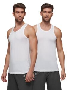 XYXX Men’s Cotton Modal Round Neck Vest | Antimicrobial, Breathable, Soft & Comfortable Man’s Inner, Ultralight Baniyan for Man (Pack of 2)