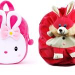 blue tree Kids School Bag Soft Plush Backpack Cartoon Bags Mini Travel Bag for for Girls Boys Toddler Baby Konggi Rabbit & Rabbit