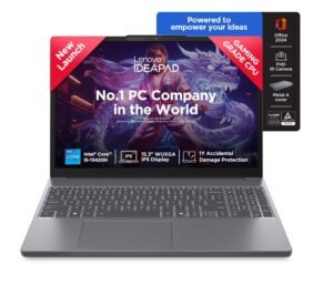 Lenovo IdeaPad Slim 3 13th Gen Intel Core i5-13420H 15.3 inch (38.8cm) WUXGA IPS Laptop (16GB RAM/512GB SSD/Windows 11/Office 2024/Top Metal Cover/Backlit KB/Luna Grey/1.6Kg), 83K101JDIN