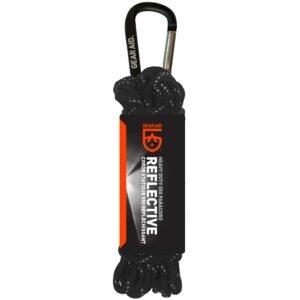 GEAR AID 80673 para Cord – 550 – Black/Reflective – 30ft, Black Reflective