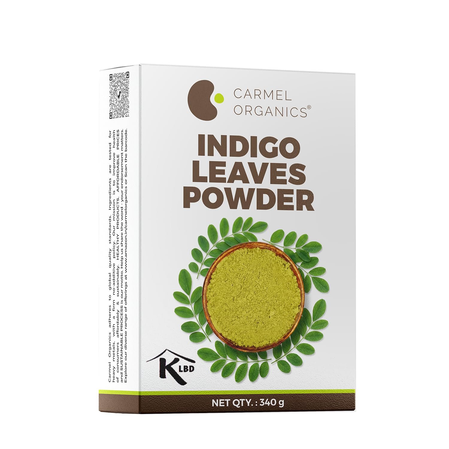 CARMEL ORGANICS Indigo Leaves Powder 340 Grams