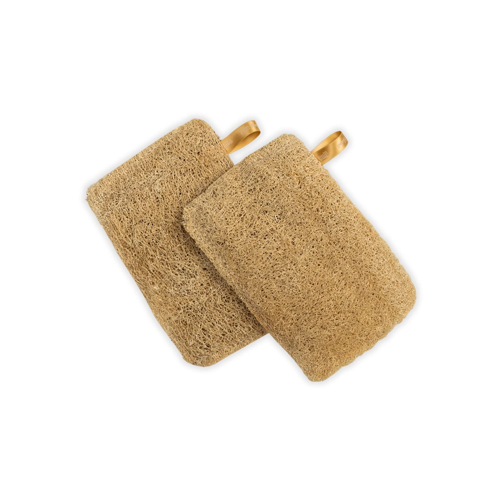 Nat Habit Natural Sun Dried Bath Loofah, Body Sponge & Scrubber for Men & Women | Organic Luffa for Bath Shower Skin Exfoliation (Pack of 2)