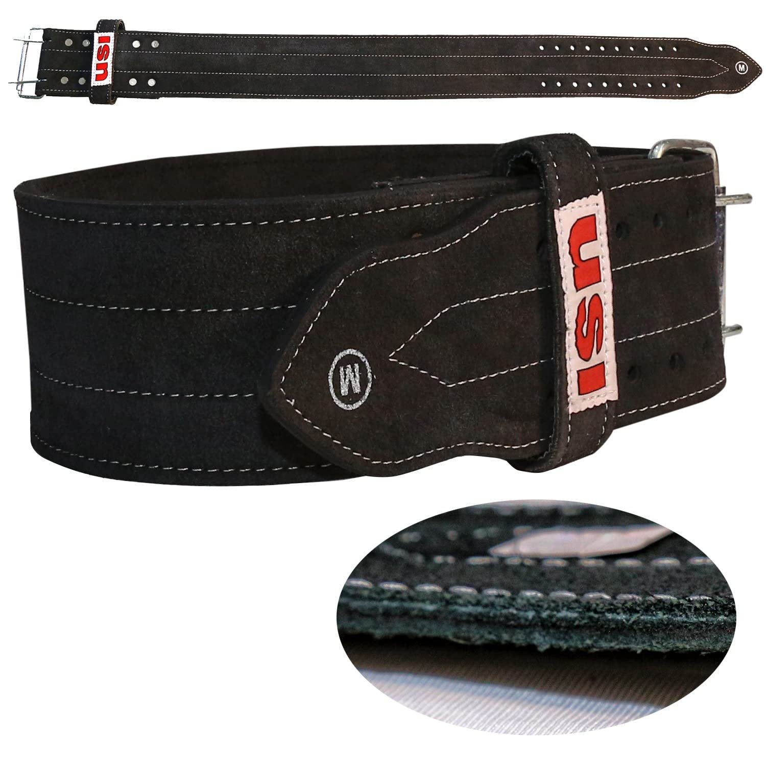 USI UNIVERSAL Weight Lifting Belt, 790PL (Light Weight, 6mm Thickness, Small) Leather Power Lifting Belt For Men Women Weightlifting Competition Workout Training Weight Lifting Belt