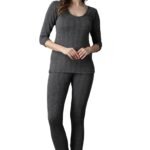 Wearslim ® Women’s Cotton Quilted Winter Lightweight Thermal Underwear for Women Long Johns Set with Fleece Lined Soft Warmer