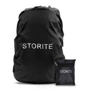 Storite Dust & Rain Cover For Standard Backpack, 30L-35L, Black