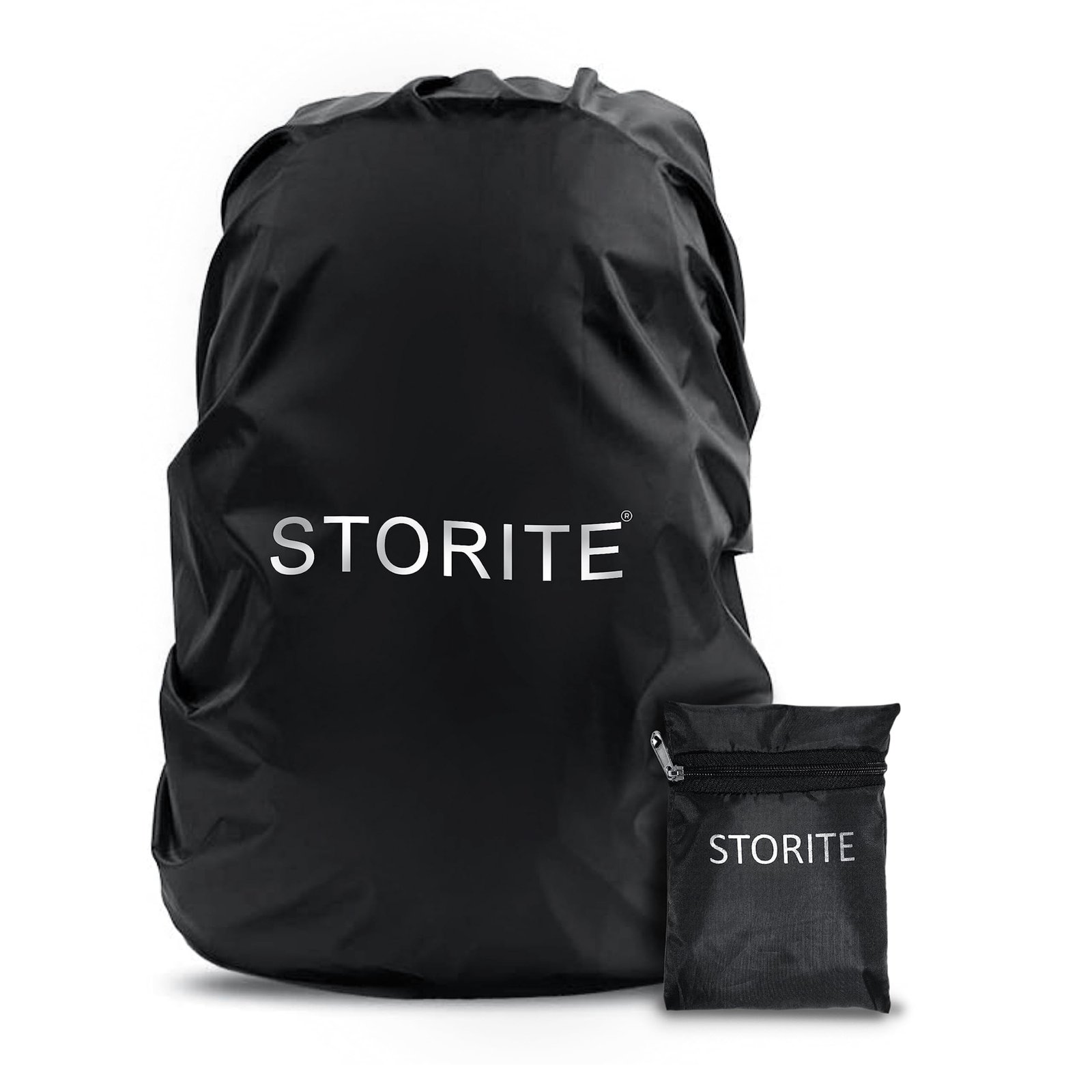 Storite Dust & Rain Cover For Standard Backpack, 30L-35L, Black