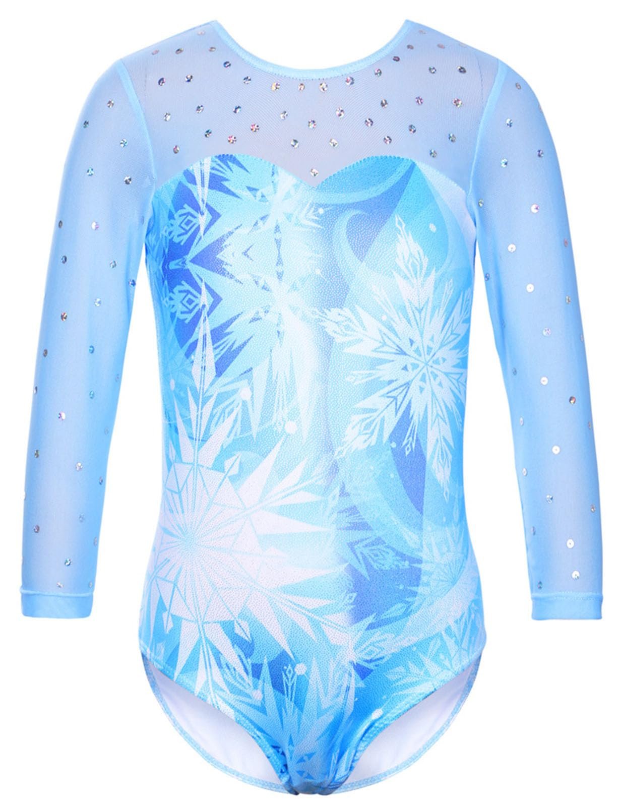 TFJH E Kids Little Girls’ One Piece Sparkly Gymnastics Leotard Practice Outfits