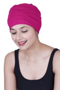 The Headscarves Women Silky Soft Bamboo Viscose Sleep Cap for Hair Loss Chemo Headwear Skull Cap Free Size (Multicolor) (HS3_Multicolor)