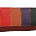K London Women Multicolor Genuine Leather Wallet | Ladies Clutch | Zipper Purse/Card Holder Organizer for Women (AZ04_BRN)