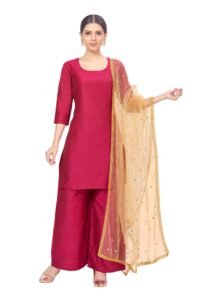 Studio Shringaar Women’s Net sequence Embroidered Full Size Dupatta