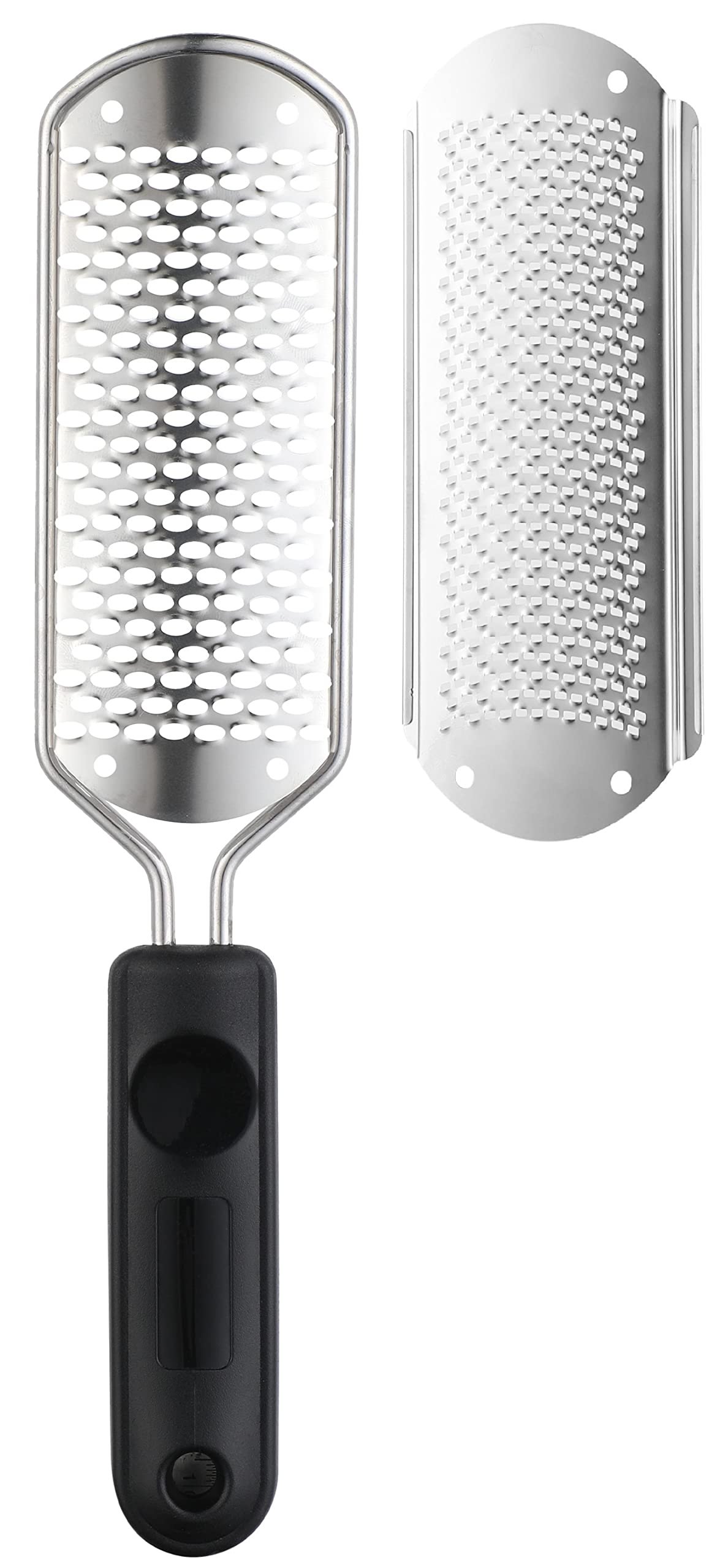 Beauté Secrets Essentials Pedicure Foot File Callus Remover, Foot Scrubber Removes Hard Skin, Can Be Used On Both Dry And Wet Feet, Foot Rasp (Black)
