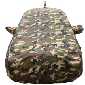 Autofact Waterproof Car Body Cover Compatible with Maruti Swift (2018 to 2024), with Mirror and Antenna Pockets,4×4 American Matty, Long Lasting Durable Material, Camouflage Army Look