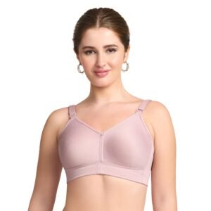 TRYLO Riza T-FIT Women’s Non-Padded,Non-Wired,Full Coverage,Seamless 100% Cotton Feel Fabric Bra Available in Multicolor