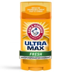 Arm & Hammer Anitperspirant Deodorant, Ultra Max Invisible Solid, Fresh Scent, 2.6 oz