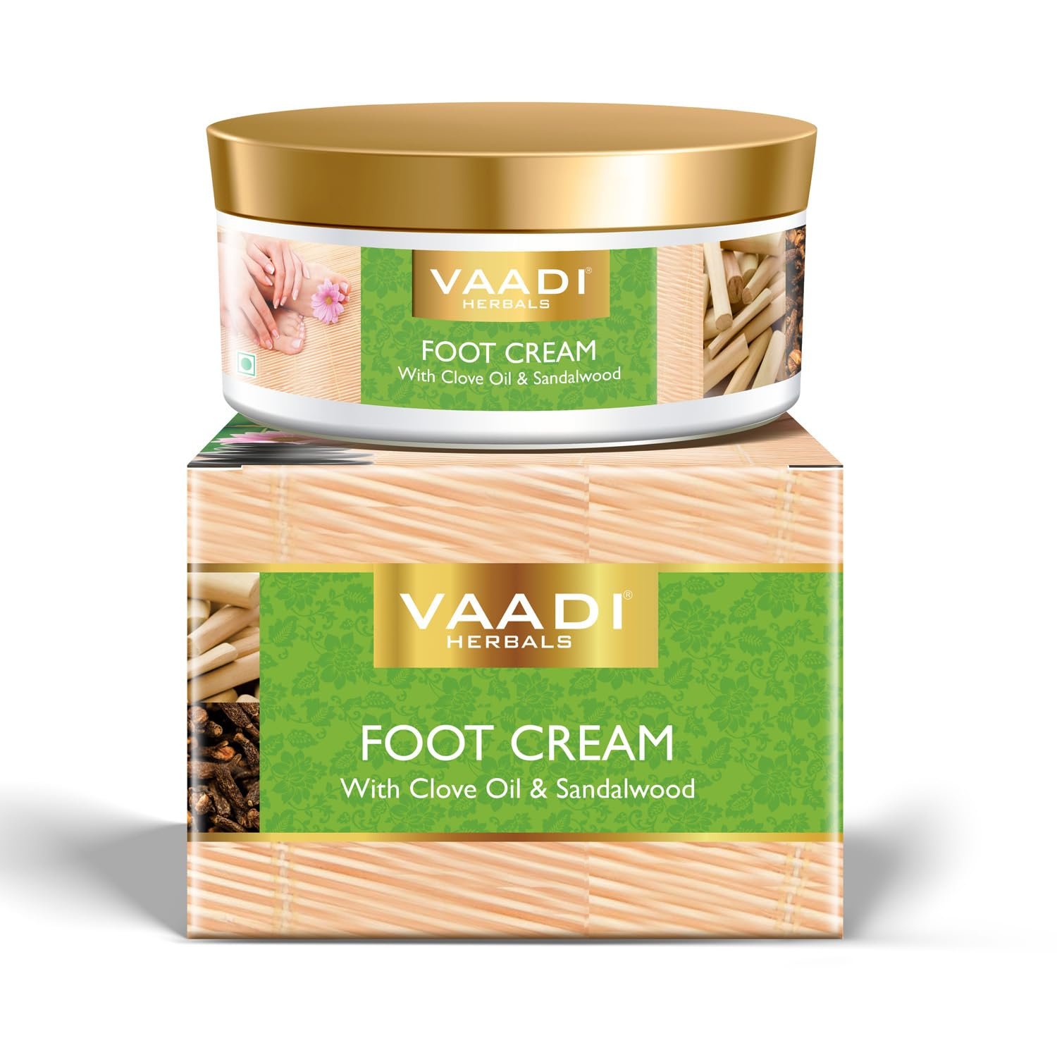 Vaadi Herbals Foot Cream, Clove And Sandal Oil, 150G