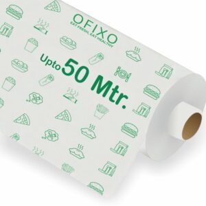 OFIXO 50 Meters (500 Gram) Food Wrapping Roll – Premium Non-Stick Butter Wrapping. Food Wrapping, Re-heatable, Oven Safe Parchment