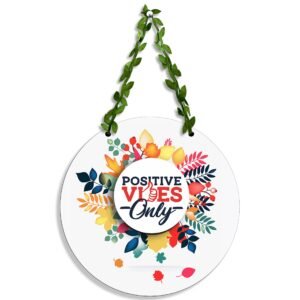 Sehaz Artworks Positive Vibes Home Decoration Items for Living Room – 10 In