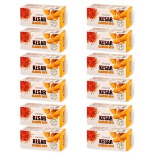 NANDINI HERBAL CARE PRIVATE LIMITED Kesar Almond Goti Bar, 25G(Pack Of 12)