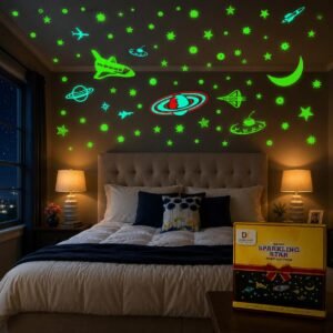 DreamKraft Galaxy of Stars Wall Stickers, Multicolor
