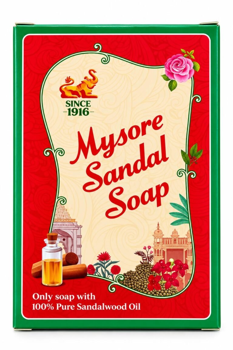 Mysore Sandal Original Bathing Soap 75g | Sandalwood | Natural | Moisturising Bath Soap