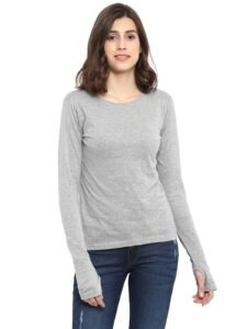 Ap’pulse Women’s Long Sleeve Thumbopen Tshirt