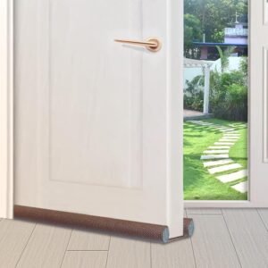 GLUN® Door Gap Filler Pack of 5, 39 Inch Sealing Strip Protection from Insects, Dust & Water, Noise Cancellation & Cooling Leakage Protection