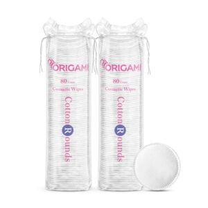 Origami Disposable Cotton Pads | Pack of 2 | 80 Counts Each