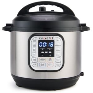 Instant Pot Duo 6QT(5.7L) 7-in-1 Electric Pressure Cooker, Original USA Brand, SS304 Stainless Steel Inner Pot, Slow Cook, Sauté, Rice Cooker, Steamer, Yogurt Maker, Delay Start, 13 programs, 230V