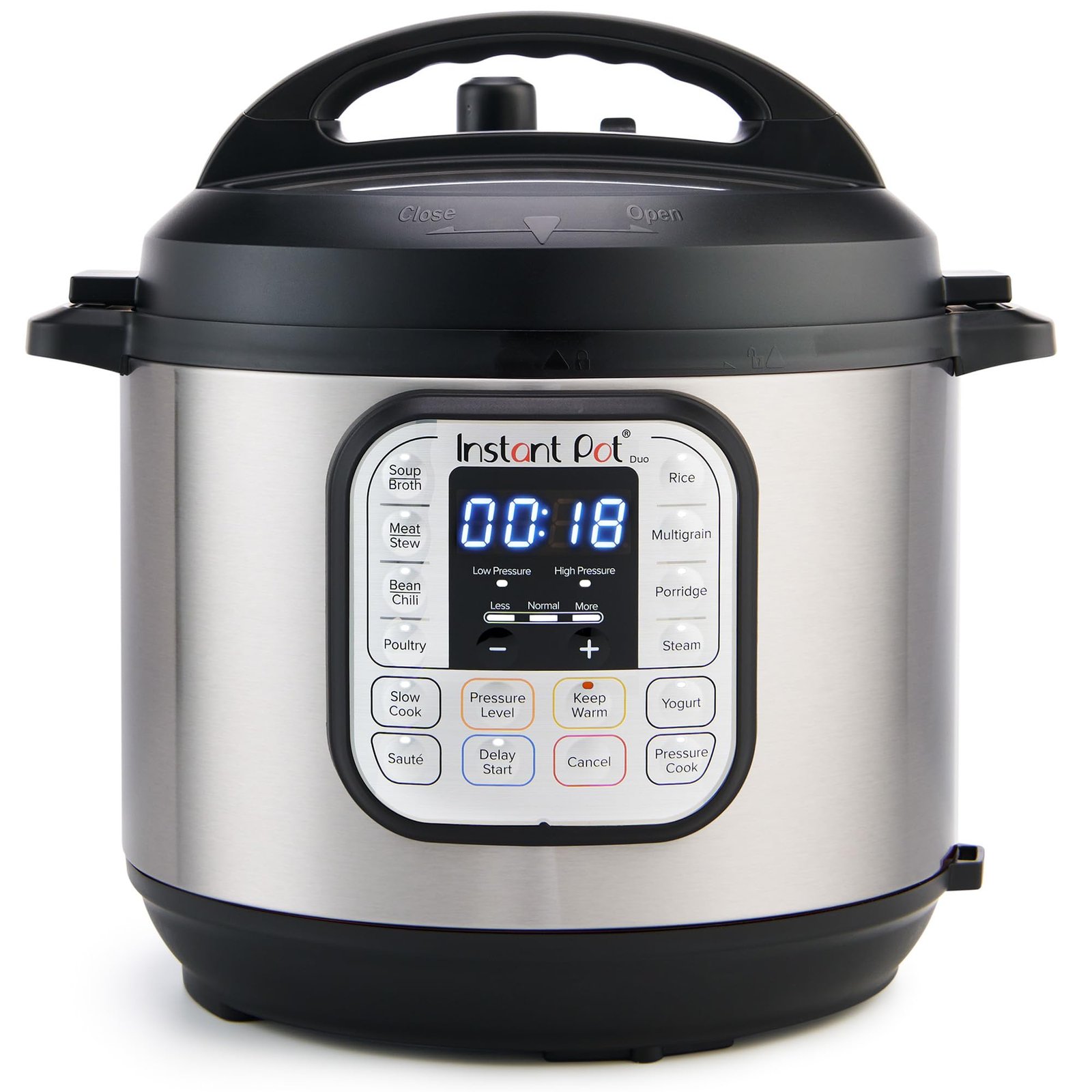 Instant Pot Duo 6QT(5.7L) 7-in-1 Electric Pressure Cooker, Original USA Brand, SS304 Stainless Steel Inner Pot, Slow Cook, Sauté, Rice Cooker, Steamer, Yogurt Maker, Delay Start, 13 programs, 230V