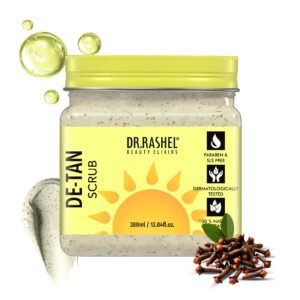 DR.RASHEL De-Tan Scrub For Face & Body (380 Ml) | Revitalizing Tan Removal Scrub | Cleanser Scrub For Deep Exfoliation | Dead Skin Remover Scrub | Blackhead Remover Scrub | Skin Brightening Lightening