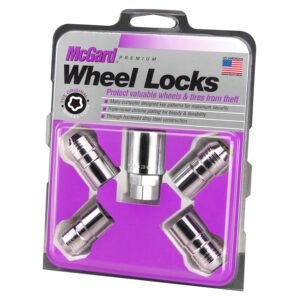 McGard 24215 Chrome M14 x 1.5 Thread Size Cone Seat Wheel Lock Set, (Set of 4)
