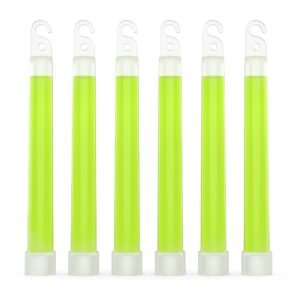 Swiss Safe 6″ Glow Sticks – Extra Bright, 12+ Hour Duration, Emergency Ready (Green 6-Pack)