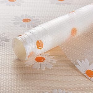 SHOPPOFOBIX Kitchen Mat EVA Food Grade Multipurpose Washable Anti Slip Mat/Sheet for Fridge, Shelf Liner, Table, Kitchen Drawer mat (White Flower)