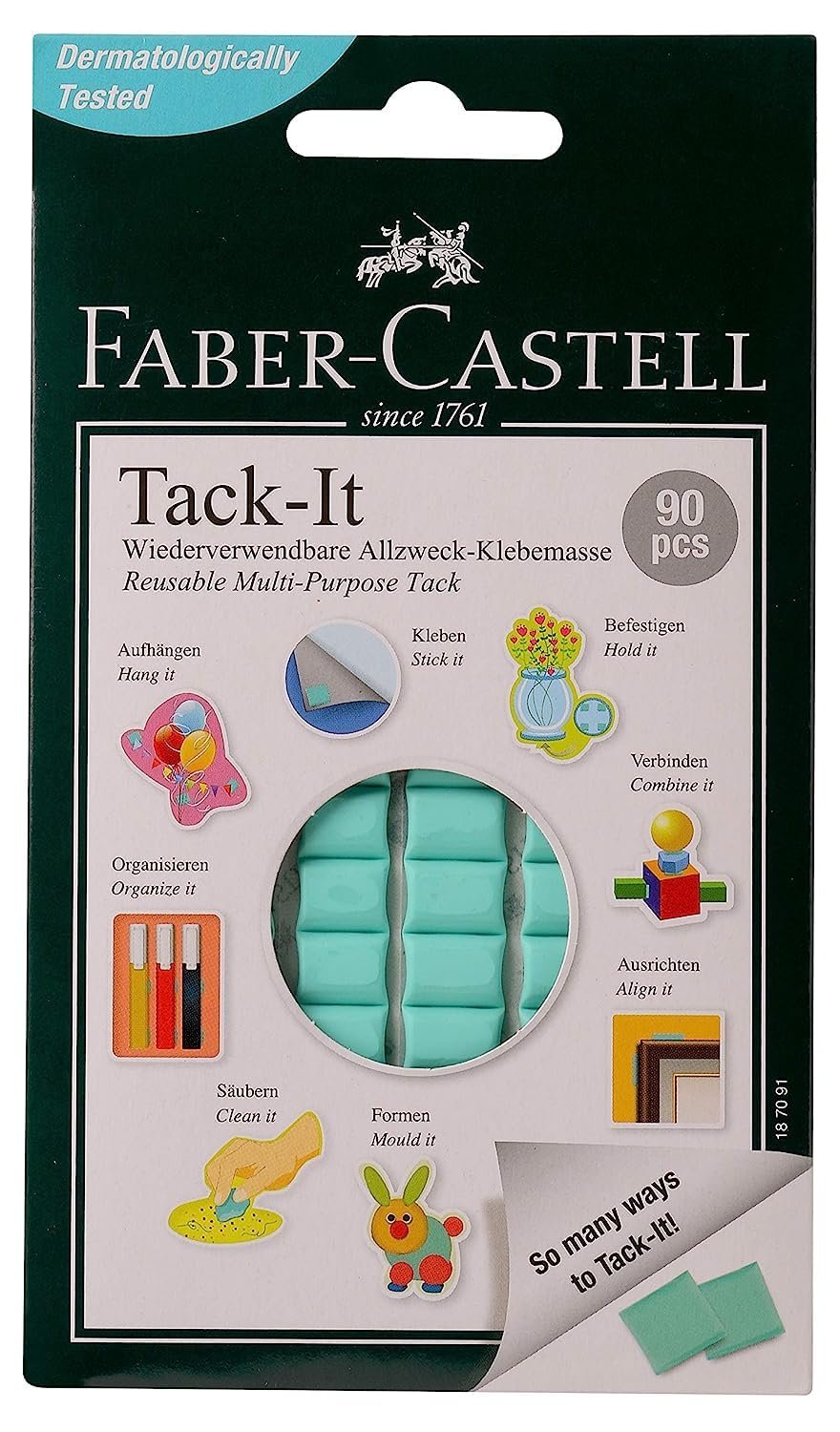 Faber-Castell Tack-It – Pack of 90 (Light Green)