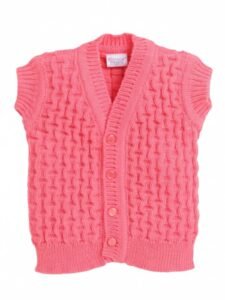 Little Angels Baby Woollen Reversible Sleeveless Sweater Vest 0-2 Years