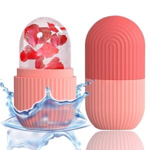 ANTIL’S Face Ice Roller for Men & Women – Reusable & Unbreakable Face Massager for Glowing Skin, Puffy Eyes & Relaxation – Ice Cube Roller for Skin Care (Multicolor)