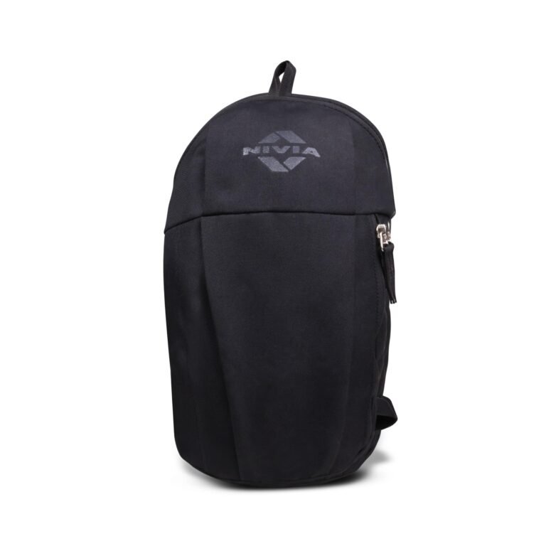Nivia Pulse Junior 2.0 Backpack For Men & Women, Water-Resistant Sports Backpack, Lightweight, Durable 600D Polyester, Double-Zip Main Compartment & Secure Front Pocket, Capacity-10 Litres