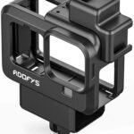 Adofys G9-4 Mount and Accessory forGopro 9/10/&11 Black, Cold Shoe Mount Mic Light Stand Housing Case for GoPro Microphone Adapter Vlog Accessory Compatible with Tripod Selfie Stick