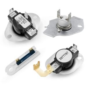3977393 & 3392519 Dryer Thermal Fuse & 3977767 Dryer High Limit Thermostat & 3387134 Dryer Cycling Thermostat – Compatible with Whirlpool Kenmore