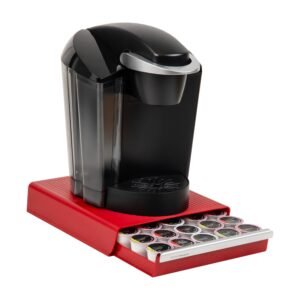 Red : Mind Reader ‘Coupe’ 30 Capacity Coffee Pod Drawer, Red