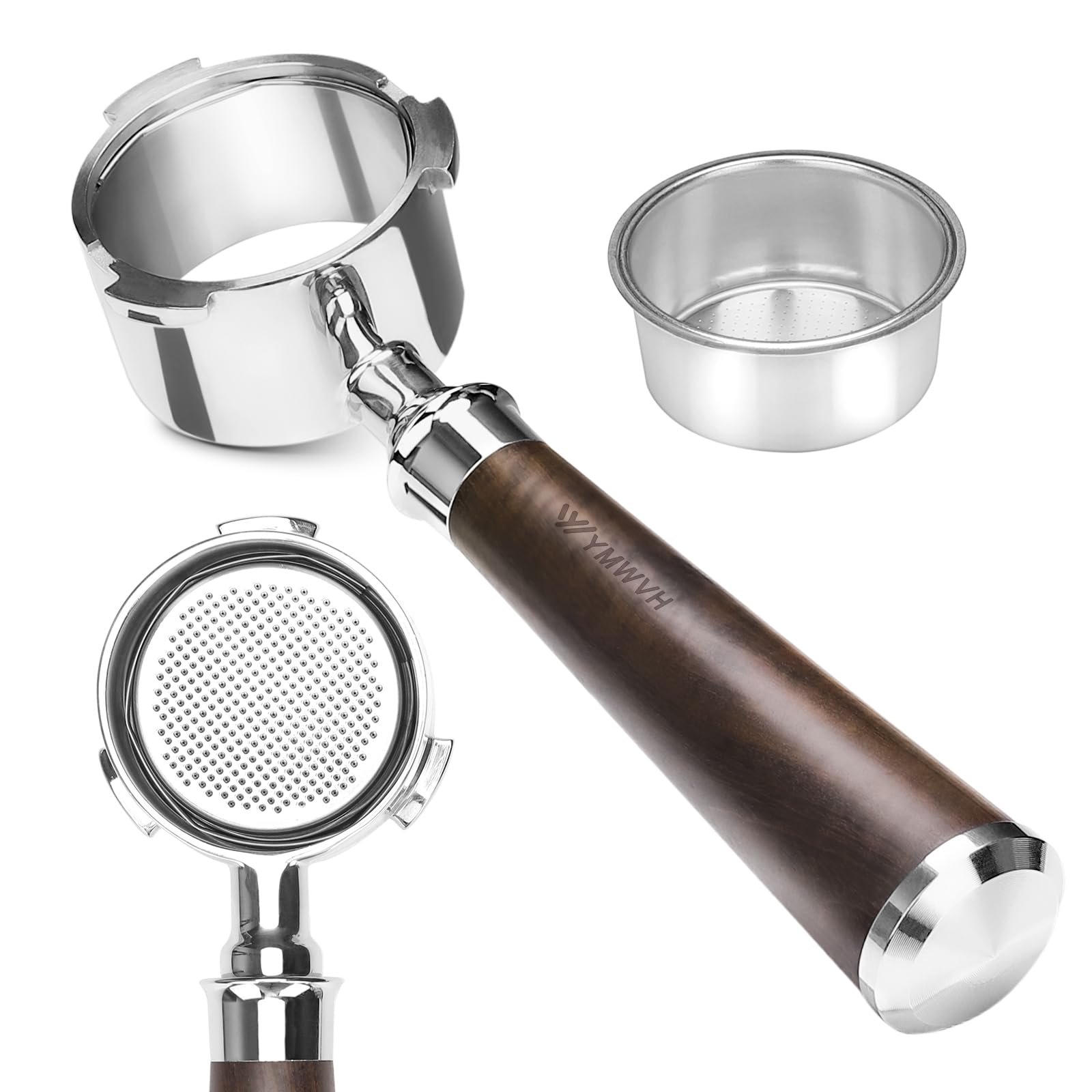 51mm Bottomless Portafilter 3 Ears for Delonghi Dedica EC680/EC685/EC885