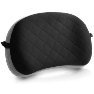 TREKOLOGY Inflatable Pillow For Camping, Backpacking Pillow, Travel, Hiking, Camping Pillow- Removable Foam Cover, Compact Ultralight Blow Up Air Pillows For Sleeping, Pad Attachment Strap